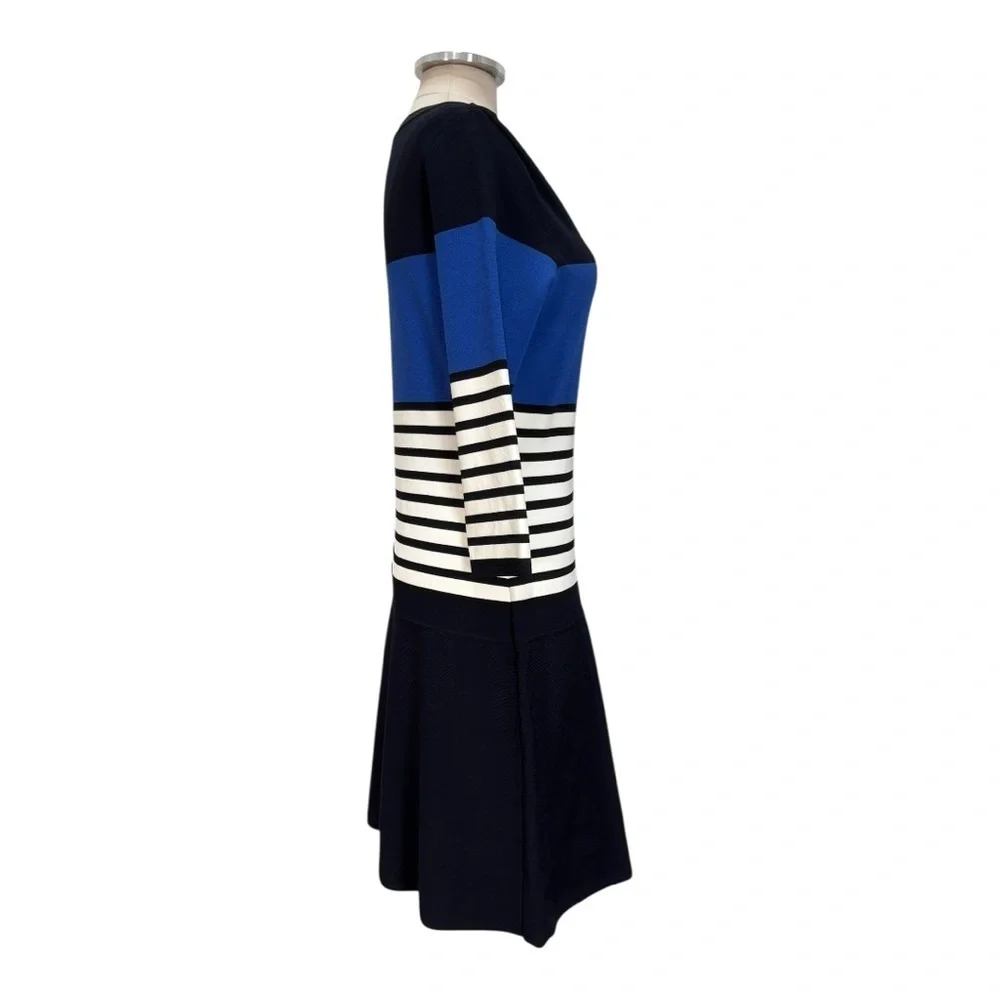 Kate Spade Sleeve Striped Scuba Dress Size Large
